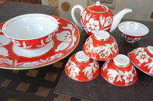 画像をギャラリービューアに読み込む, Vintage Plate (Set) - Red Flower