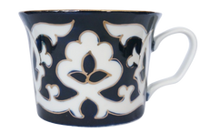 画像をギャラリービューアに読み込む, ウズベキスタン綿花柄 ティーポット / プレート・コーヒーカップ 2セット