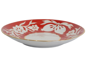 Vintage Plate (Set) - Red Flower