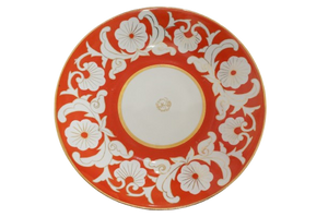 Vintage Plate (Set) - Ogange Flower